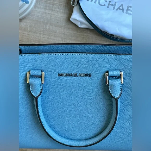 Michael Kors | Sky Selma MD TZ Satchel Saffiano Leather - Picture 3 of 9